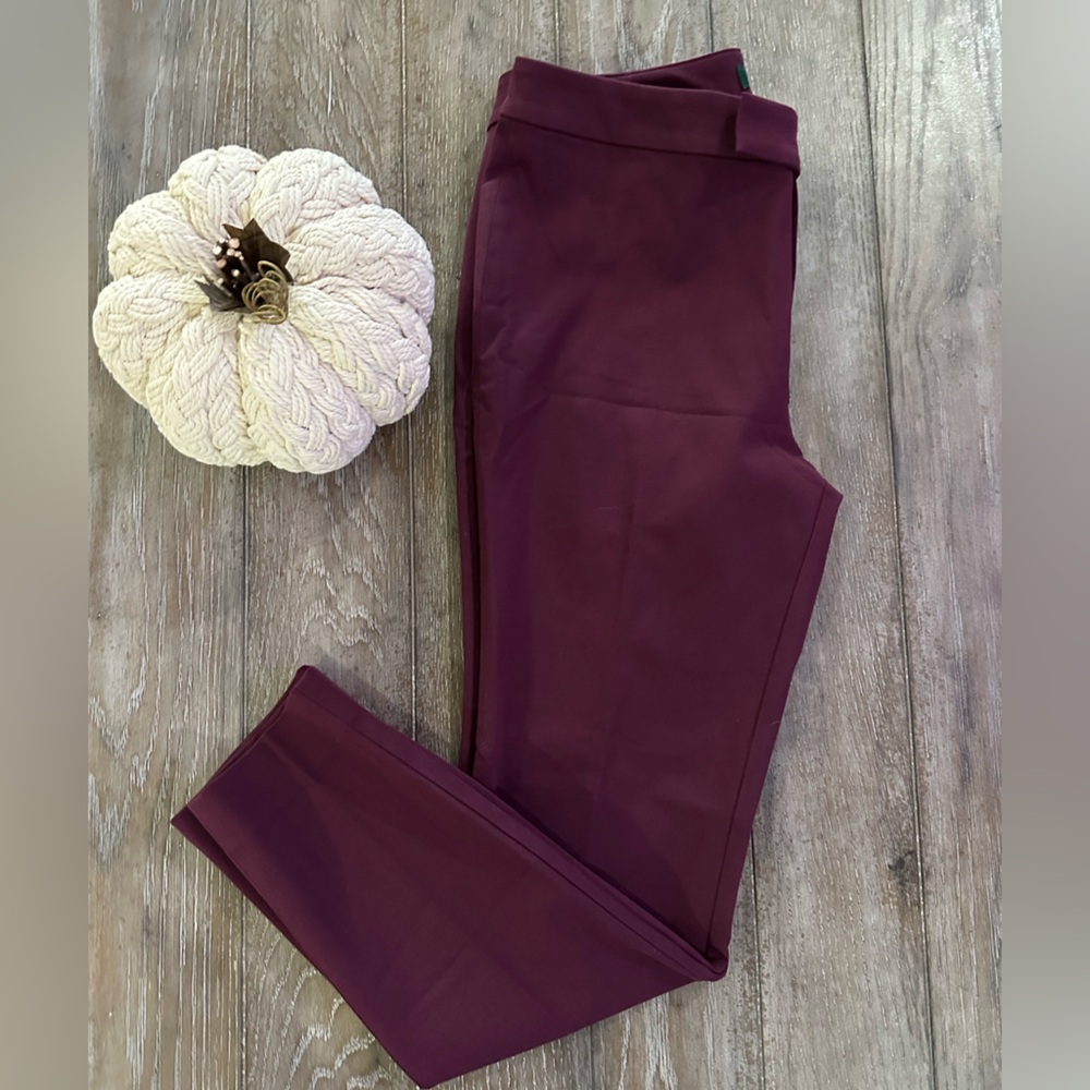 Ralph Lauren Women's Burgundy Cropped Pants